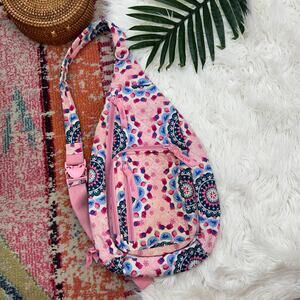 Vera Bradley x Harry Potter Pink Blue Luna’s Medallion Large Sling Backpack